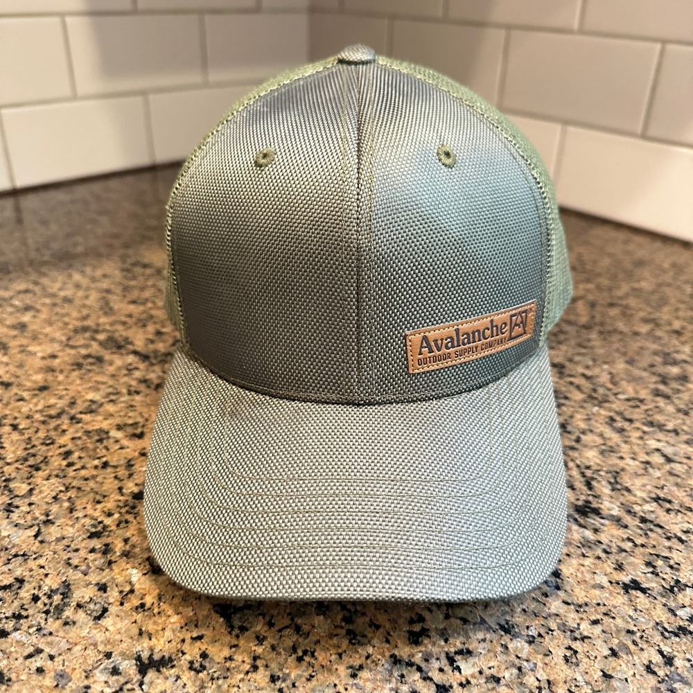 Avalanche Trucker Hat Snapback Men's Olive Green Mesh Outdoor Supply Company